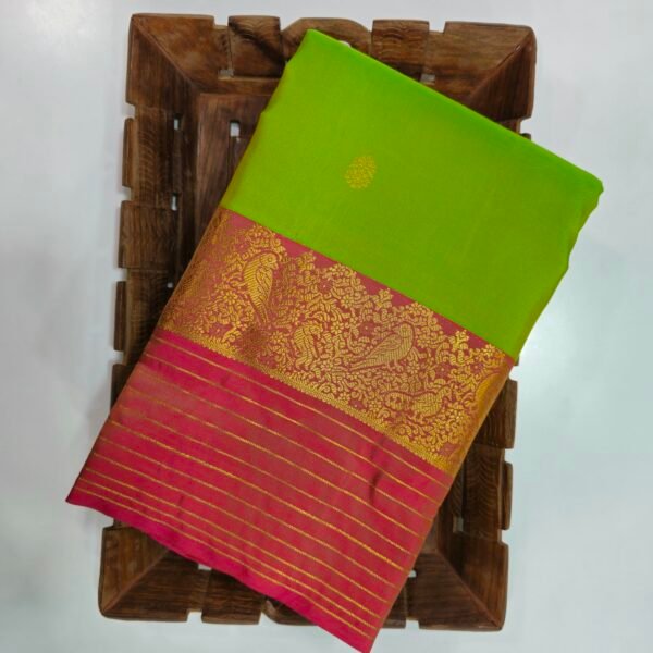 Green with Pink Border (D/W Dhanvika Butta)