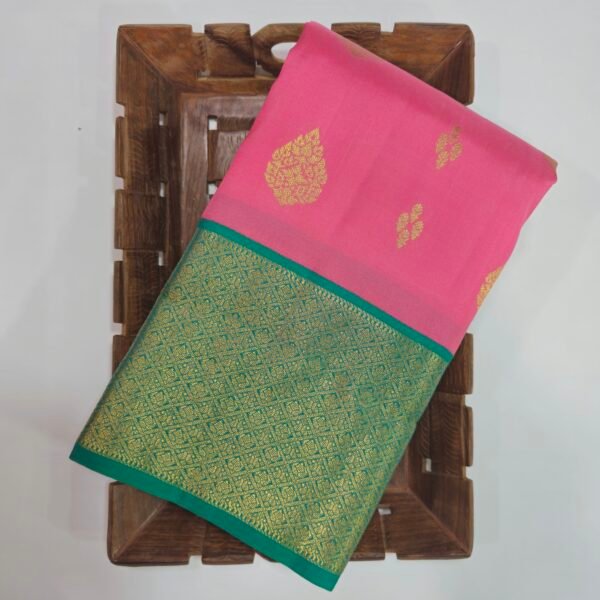 Vibrant Pink Korvai Meena Butta