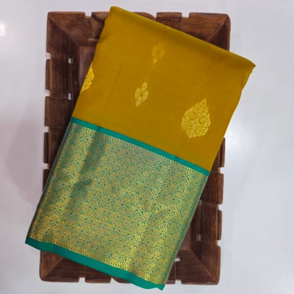 Mustard Yellow Korvai Meena Butta