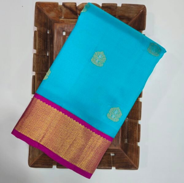 Sky Blue Korvai Pavisha Meena Butta